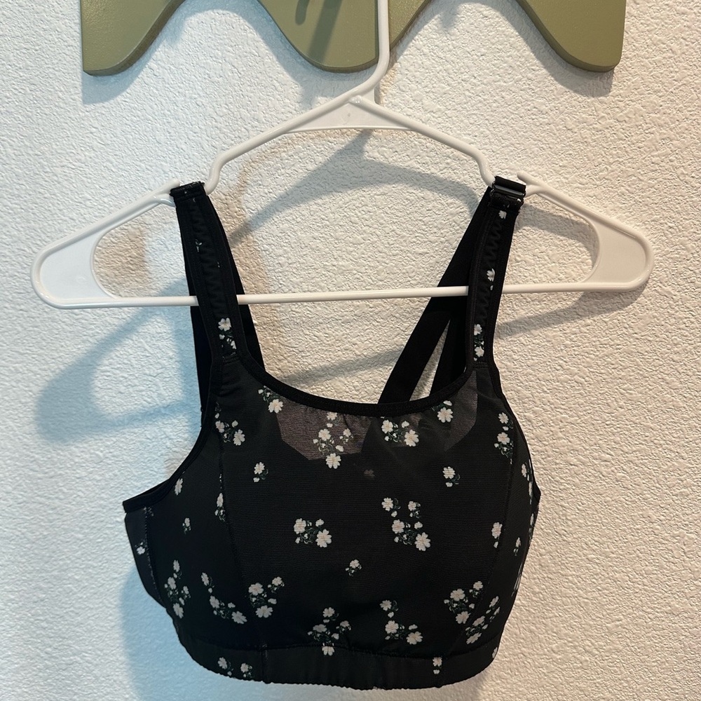 POPFLEX Black Speckled Sports Bra Intimates & Sleepwear